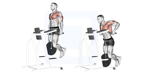 Illustration of a man performing exercise bike workouts showing two positions of the movement